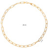 glow-102-8391-45-gold-plated-paperclip-schakelketting-6-mm-breed-lengte-45-cm