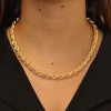 glow-102-8398-45-goudkleurige-schakelketting-met-koordpatroon-8-mm-breed-lengte-45-cm