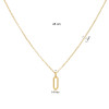 glow-102-8616-45-gold-plated-ketting-met-hanger-ovaal-1-mm-breed-lengte-45-cm