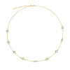 glow-102-8623-55-gold-plated-ketting-met-groene-zirkonia-en-ovale-schakels-lengte-50-55-cm