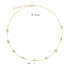 glow-102-8623-55-gold-plated-ketting-met-groene-zirkonia-en-ovale-schakels-lengte-50-55-cm