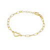 glow-104-8334-19-goudkleurige-schakelarmband-met-hartvormige-hanger-13-mm-lengte-19-cm