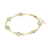 glow-104-8623-19-armband-met-steen-gold-plated-groen-zirkonia-s-glanzende-schakels-7-mm-breed-lengte-17-5-19-cm