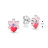 glow-106059200-zilveren-kinderoorknopjes-met-roze-bloemvorm-glanzend-afgewerkt-diameter-6-mm