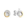 glow-106080400-bicolor-ronde-oorbellen-met-zirkonia-en-goud-plated-afwerking-diameter-9-mm