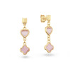 glow-106862500-gold-plated-oorhangers-met-hart-en-klaver-roze-zirkonia-8-mm-breed-hoogte-27-mm