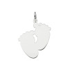 glow-142-0114-00-925-zilveren-hanger-met-baby-voetjes-en-glanzend-oppervlak-21-mm-breed-hoogte-24-mm