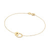 glow-204-2051-19-gouden-armband-met-hanger-twee-in-elkaar-geschakelde-cirkels-10-mm-lengte-19-cm