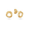 glow-206031200-gouden-oorknopjes-met-glanzende-gevlochten-cirkelvorm-hoogte-8-mm