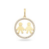 glow-220-0185-00-14-karaat-gouden-ronde-hanger-met-steen-zirkonia-en-twee-jongens-diameter-16-mm