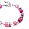 coeur-de-lion-geocube-armband-2838-30-0422-iconic-zilverkleurig-met-roze