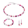 coeur-de-lion-geocube-armband-2838-30-0422-iconic-zilverkleurig-met-roze