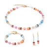 coeur-de-lion-geocube-ketting-iconic-2838-10-2028-goudkleurig-met-blauw-en-oranje/variant/lengte-42-48-cm