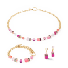 coeur-de-lion-geocube-armband-3038-30-0416-iconic-chain-goudkleurig-met-roze