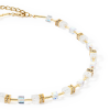 coeur-de-lion-geocube-ketting-iconic-nature-3018-10-1416-goudkleurig-met-wit