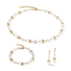 coeur-de-lion-geocube-ketting-iconic-nature-3018-10-1416-goudkleurig-met-wit