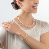coeur-de-lion-geocube-ketting-iconic-nature-3018-10-1416-goudkleurig-met-wit