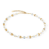 coeur-de-lion-geocube-ketting-iconic-nature-3018-10-1416-goudkleurig-met-wit