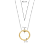 ti-sento-34071sy-42-collier-met-gold-plated-slang-en-zirkonia-lengte-38-40-42-45-48-cm