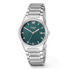 boccia-titanium-3666-05-zilverkleurig-herenhorloge-met-schakels-en-groene-wijzerplaat