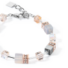 coeur-de-lion-geocube-armband-4017-30-0235-iconic-precious-zilverkleurig-met-grijs-en-rosegoud