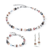 coeur-de-lion-geocube-ketting-iconic-4013-10-1127-zilverkleurig-grijs-zwart-wit-en-roze
