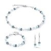 coeur-de-lion-geocube-ketting-iconic-mono-4020-10-2020-zilverkleurig-met-ijsblauw-lengte-42-48-cm