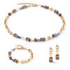 coeur-de-lion-geocube-ketting-chunky-chain-4524-10-1116-goudkleurig-met-bruin-lengte-45-5-51-5-cm