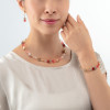 coeur-de-lion-geocube-armband-4905-30-0310-iconic-precious-goudkleurig-met-rood-en-beige