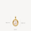 blush-6097ymq-gouden-hanger-met-ovale-bergkristal-en-witte-parelmoer-9-mm-hoogte-15-5-mm