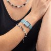 coeur-de-lion-horloge-7670-71-0741-met-blauwe-band-iconic-spikes-van-staal-en-leer
