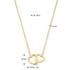 gouden-hartjes-ketting-40-42-44-cm