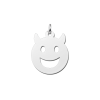 zilveren-smiley-hanger-duiveltje