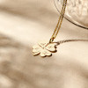 names4ever-gouden-klavertje-ketting-letters-lengte-45-50-cm