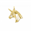 geometrische-hanger-van-goud-eenhoorn