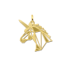 geometrische-hanger-van-goud-eenhoorn