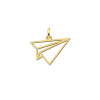 geometrische-hanger-van-goud-vliegtuigje