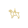 gouden-geometrische-hanger-cocker-spaniel