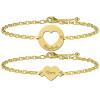 gouden-moeder-en-dochter-hartjes-armband-set
