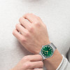 boss-candor-hb1514079-herenhorloge-van-staal-zilverkleurig-met-groene-wijzerplaat-o-41-mm