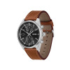 boss-skytraveller-hb1514161-herenhorloge-van-staal-met-bruine-leren-band-zwart-chronograaf-o-44-mm