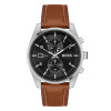 boss-skytraveller-hb1514161-herenhorloge-van-staal-met-bruine-leren-band-zwart-chronograaf-o-44-mm