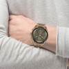boss-top-hb1514094-herenhorloge-van-staal-beige-goudkleurig-met-olijf-groene-wijzerplaat-o-44-mm