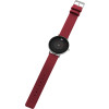 danish-design-mane-iq24q1260-dameshorloge-met-ronde-stalen-kast-en-rode-leren-band-39-mm