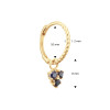 jackie-gold-jks24014-14-karaat-gouden-gedraaide-oorring-met-blauwe-saffier-hanger-per-stuk