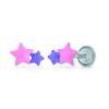 lapetra-lpos0017-zilveren-oorknopjes-met-roze-en-paarse-ster-voor-kinderen