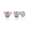 lapetra-lpos0065-zilveren-oorknopjes-met-muis-en-kroontje-5-mm-voor-kinderen