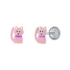 lapetra-lpos0078-zilveren-kinderoorknopjes-met-roze-kat-van-emaille-4-mm-breed-hoogte-9-mm