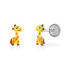 lapetra-lpos0081-zilveren-kinderoorknopjes-met-gele-giraf-en-rode-stippen-4-mm-breed-hoogte-9-mm