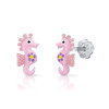 lapetra-lpos0172-zilveren-kinderoorknopjes-met-roze-zeepaardjes-hoogte-8-mm